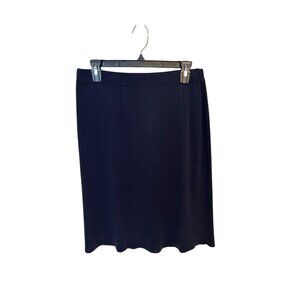 Exclusively Misook Womens Blacke Acrylic A Line Skirt Size Small